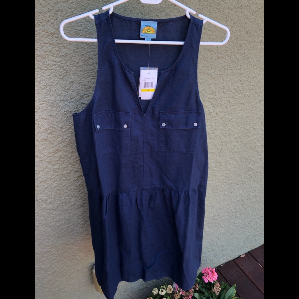 NWT C&C California linen cotton dress